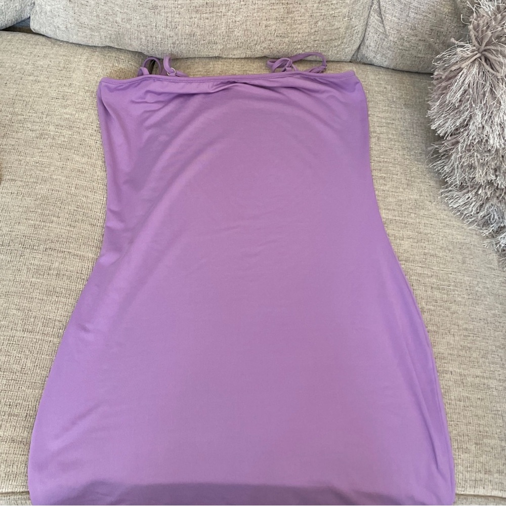 Purple fit dress